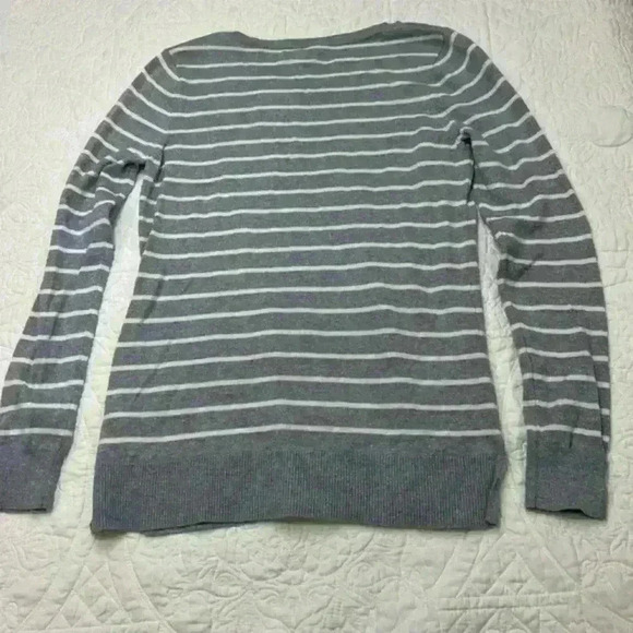 Old Navy Sweater, Grey & White Stripe, w/‎ Sparkles - Size Small - Picture 5 of 5